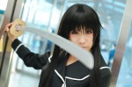 cosplay ga-rei_zero isayama_yomi katana maika sailor_uniform school_uniform sword rating:Safe score:0 user:nil!