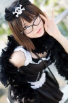 cosplay dress feather_boa glasses hairbow kurumi_nui looking_over_glasses namada onegai_my_melody rating:Safe score:0 user:nil!