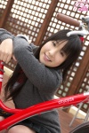 bicycle blouse cardigan kiriyama_rui pleated_skirt ponytail school_uniform skirt rating:Safe score:0 user:nil!
