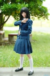 blazer blouse cosplay hayase_ami kneesocks pleated_skirt saki_(manga) school_uniform skirt tie touyoko_momoko rating:Safe score:1 user:nil!