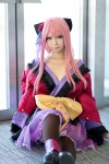 bow cosplay flower hairbow kimono megurine_luka mizuno pantyhose pink_hair tiered_skirt vocaloid rating:Safe score:1 user:pixymisa