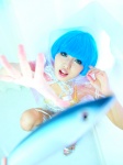 ahane_ahaneco bikini blue_hair cosplay fish original plastic_wrap swimsuit rating:Safe score:1 user:nil!