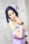 cosplay dress headdress idolmaster machi miura_azusa purple_hair wristband rating:Safe score:0 user:pixymisa