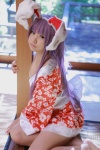 animal_ears bunny_ears cosplay enako purple_hair reisen_udongein_inaba robe touhou rating:Safe score:1 user:nil!