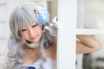chii choker cosplay dress hairbow idolmaster_2 shijou_takane silver_hair rating:Safe score:0 user:nil!