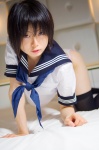 bathroom bed cosplay iiniku_ushijima jellyfish original panties sailor_uniform school_uniform thighhighs rating:Safe score:2 user:nil!