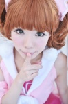 cosplay dress hayase_ami idolmaster orange_hair takatsuki_yayoi twintails rating:Safe score:4 user:Kryzz