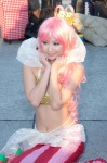 beads bikini_top cosplay ichigosaki_maron one_piece pink_hair princess_shirahoshi swimsuit tail tiara rating:Safe score:0 user:pixymisa