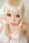 babydoll blonde_hair bloomers bra chii_(chobits) chobits cosplay kipi pantyhose persocom rating:Safe score:4 user:darkgray