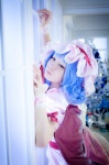 blue_hair cosplay dress hat maropapi remilia_scarlet touhou touhou_ningyou_fuminori_shirizu_2 wings rating:Safe score:0 user:nil!