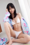 bed bikini cleavage dgc_0845 kishi_aino open_clothes pajama_top side-tie_bikini swimsuit rating:Safe score:2 user:nil!