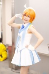 beret cosplay fingerless_gloves hoshizora_rin kneehighs love_live!_school_idol_project orange_hair pleated_skirt skirt vest yamo rating:Safe score:0 user:nil!