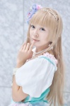 blonde_hair cosplay dress hairband love_live!_school_idol_project mifuyu minami_kotori side_ponytail rating:Safe score:0 user:nil!