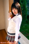 blouse minamoto_yuki pleated_skirt school_uniform skirt sweater_vest rating:Safe score:0 user:nil!