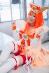 bloomers boots bow choker cosplay crown cuffs cure_sunny dress hino_akane orange_hair pretty_cure smile_precure! thigh_boots thighhighs tommy wand zettai_ryouiki rating:Safe score:0 user:pixymisa