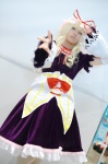 blonde_hair choker cosplay detached_sleeves dress hat pantyhose popuri touhou yakumo_yukari rating:Safe score:0 user:nil!