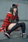 cosplay garter_belt horns inu_boku_secret_service kimono shirakiin_ririchiyo thighhighs yaya zettai_ryouiki rating:Safe score:4 user:nil!