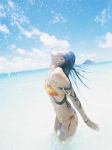 bikini ocean side-tie_bikini splash swimsuit yabuki_haruna rating:Safe score:1 user:nil!
