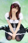 apron blouse corset cosplay hairband katou_mari maid maid_uniform miniskirt original skirt thighhighs zettai_ryouiki rating:Safe score:1 user:nil!