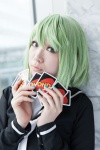 aya_(iii) cosplay green_hair gumi sailor_uniform school_uniform vocaloid rating:Safe score:0 user:pixymisa
