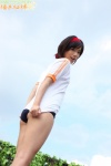 ass buruma gym_uniform hairband hashimoto_yuzuki shorts tshirt rating:Safe score:2 user:nil!