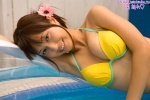 bikini_top cleavage inflatable_pool minami_yui swimsuit wet rating:Safe score:1 user:nil!