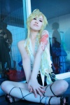 aoi_yuma benten blonde_hair cosplay tattoo zone-00 rating:Safe score:0 user:Log