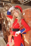 band_uniform blazer chaps cosplay gloves hat macross macross_frontier microphone multi-colored_hair sachi_budou sheryl_nome shorts rating:Safe score:0 user:nil!