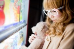 blonde_hair coat dress glasses himemiya_mahore plushie rating:Safe score:1 user:pixymisa