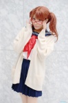 air_gear cardigan cosplay glasses nao_(ii) noyamano_ringo pantyhose pleated_skirt red_hair sailor_uniform school_uniform skirt twintails rating:Safe score:2 user:nil!