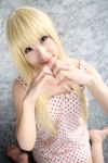 amamiya_laiko ana_coppola blonde_hair cosplay dress ichigo_mashimaro strawberry_pattern rating:Safe score:0 user:nil!