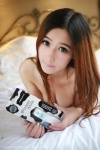 bed cleavage huang_mier open_clothes robe xiuren_015 rating:Safe score:0 user:nil!