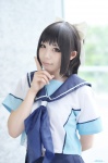 cosplay love_plus pleated_skirt sailor_uniform school_uniform skirt takane_manaka takane_riku rating:Safe score:0 user:nil!