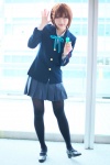 blazer blouse cosplay hair_clips hirasawa_yui k-on! kuuya microphone pantyhose pleated_skirt school_uniform skirt rating:Safe score:5 user:nil!