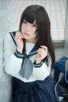 blouse bookbag cosplay harumiya_yun original pleated_skirt sailor_uniform scarf school_uniform skirt rating:Safe score:0 user:pixymisa