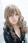 blonde_hair bodysuit cleavage cosplay hiiragi_mayon kiryuu_moeka steins;gate rating:Safe score:0 user:pixymisa