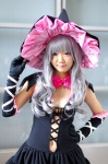 bowtie cosplay dress elbow_gloves gloves melty shining_hearts silver_hair witch_hat yoshika rating:Safe score:1 user:pixymisa