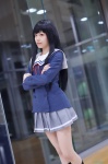 blazer cosplay kneesocks kyoukai_no_kanata nase_mitsuki pantyhose pleated_skirt sailor_uniform school_uniform sheer_legwear skirt tsubaki_(ii) rating:Safe score:0 user:nil!