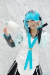 blue_hair chamaro cosplay costume dress glasses hairbow pixiv-tan rating:Safe score:0 user:nil!