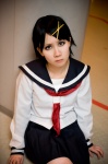 cosplay fuura_kafuka hair_clip marino miniskirt pleated_skirt sailor_uniform sayonara_zetsubou_sensei school_uniform skirt rating:Safe score:0 user:nil!