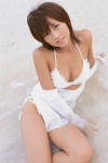 beach bikini cleavage ocean side-tie_bikini sweater swimsuit wet yasuda_misako ys_web_10 rating:Safe score:0 user:nil!