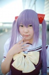cosplay natsume_megumi primula purple_hair sailor_uniform school_uniform shuffle! twintails vest rating:Safe score:1 user:nil!