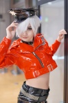 alime cosplay cropped_jacket original police_hat police_uniform policewoman shorts white_hair rating:Safe score:0 user:nil!
