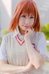 blouse cosplay misaka_mikoto orange_eyes orange_hair ryo_(iv) sweater to_aru_kagaku_no_railgun rating:Safe score:0 user:pixymisa