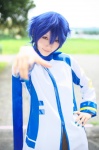 blue_hair cosplay crossplay default_costume jacket kaito kuuya scarf trousers vocaloid rating:Safe score:0 user:nil!