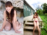 beach bikini feel_like_jumping side-tie_bikini striped suzanne swimsuit yamamoto_sae rating:Safe score:0 user:nil!
