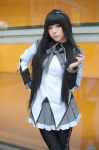 akemi_homura blouse cosplay hairband izumi_non pantyhose pleated_skirt puella_magi_madoka_magica skirt rating:Safe score:1 user:nil!
