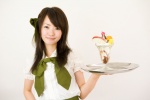 apron blouse hairbow hakana imouto_midori_-_final_candidate miniskirt skirt waitress waitress_uniform rating:Safe score:0 user:nil!