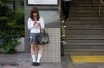blouse bookbag cellphone girlz_high iroha_(iii) pleated_skirt school_uniform side-b_095 skirt socks sweater_vest rating:Safe score:1 user:nil!