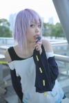 cosplay kaieda_kae lollipop purple_hair rosario+vampire shirayuki_mizore tank_top rating:Safe score:0 user:nil!